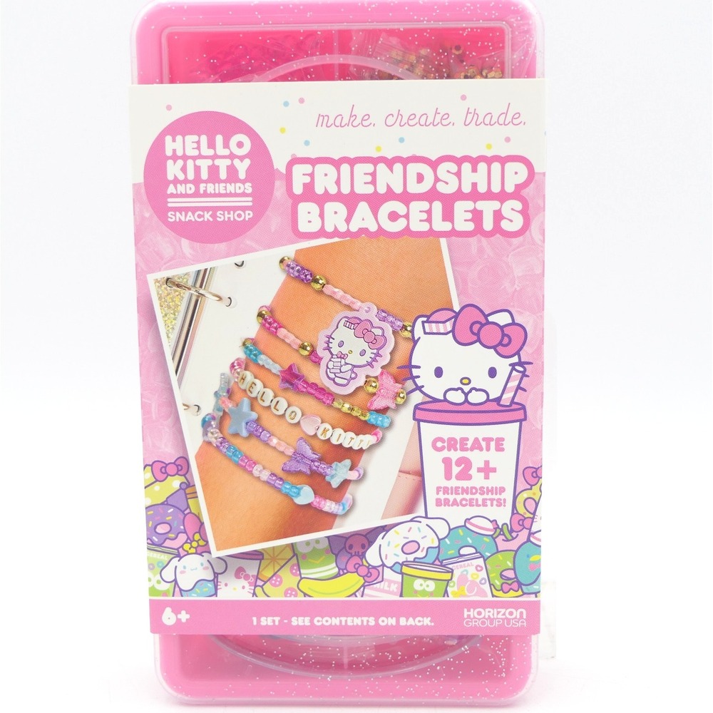 Hello Kitty And Friends Snack Shop Friendship Bracelet Set - Makes 12+ Bracelets
